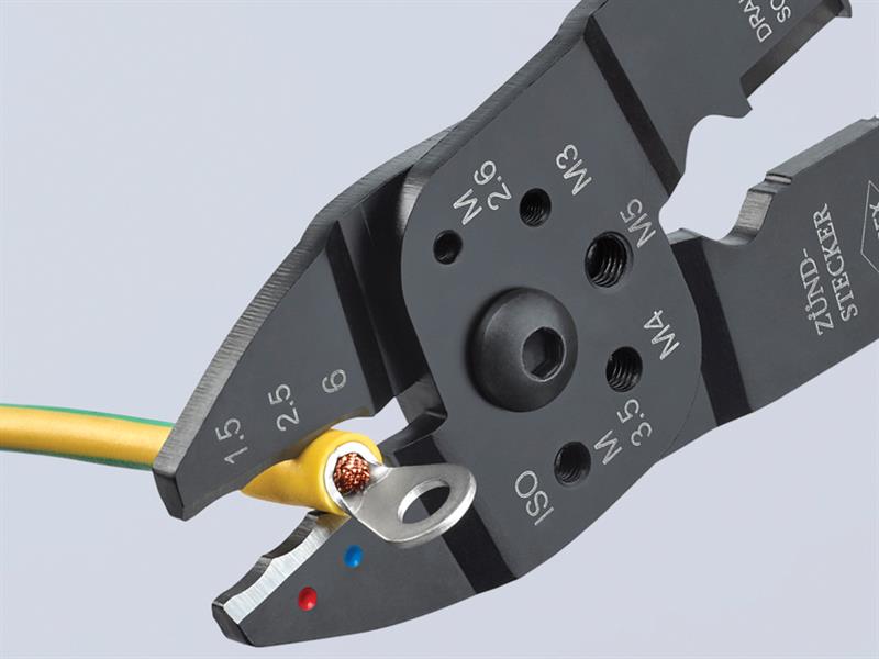Knipex Crimping Pliers for Insulated Terminals And Plug Connectors KPX9721215