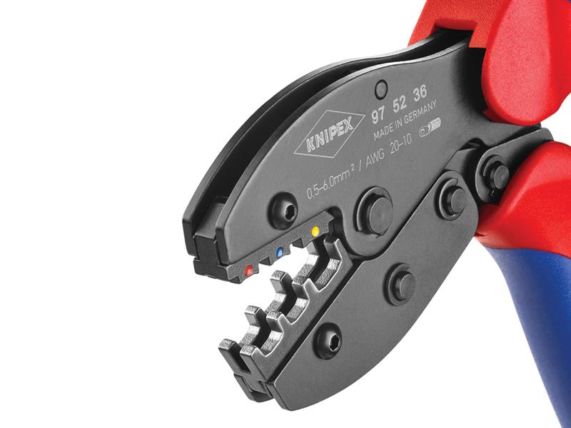 Knipex PreciForce Crimping Pliers 0.5-6mm² Fits Insulated terminals 975236