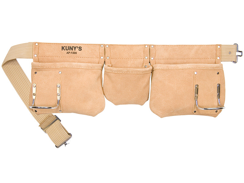Kuny's AP-1300 Carpenter's Apron 5 Pocket Suede Leather KUNAP1300