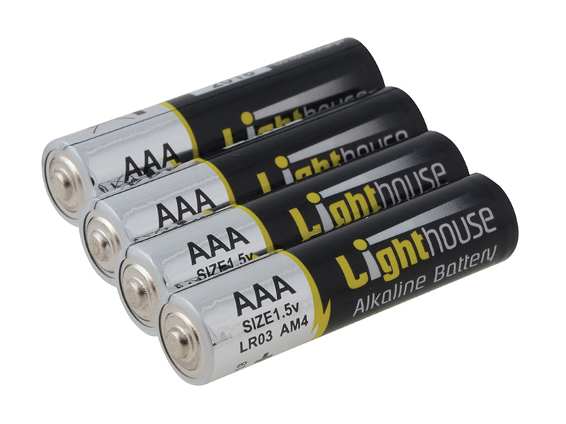 Lighthouse AAA LR03 Alkaline Batteries 1120 mAh AAA LR03 L/HBATAAA