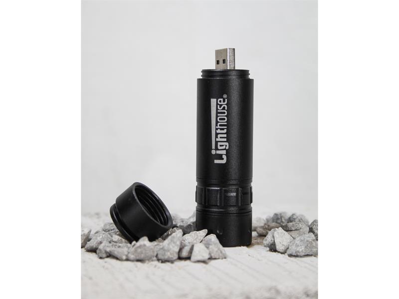 Lighthouse Rechargeable LED Pocket Torch 120 lumens L/HPOCKETUSB