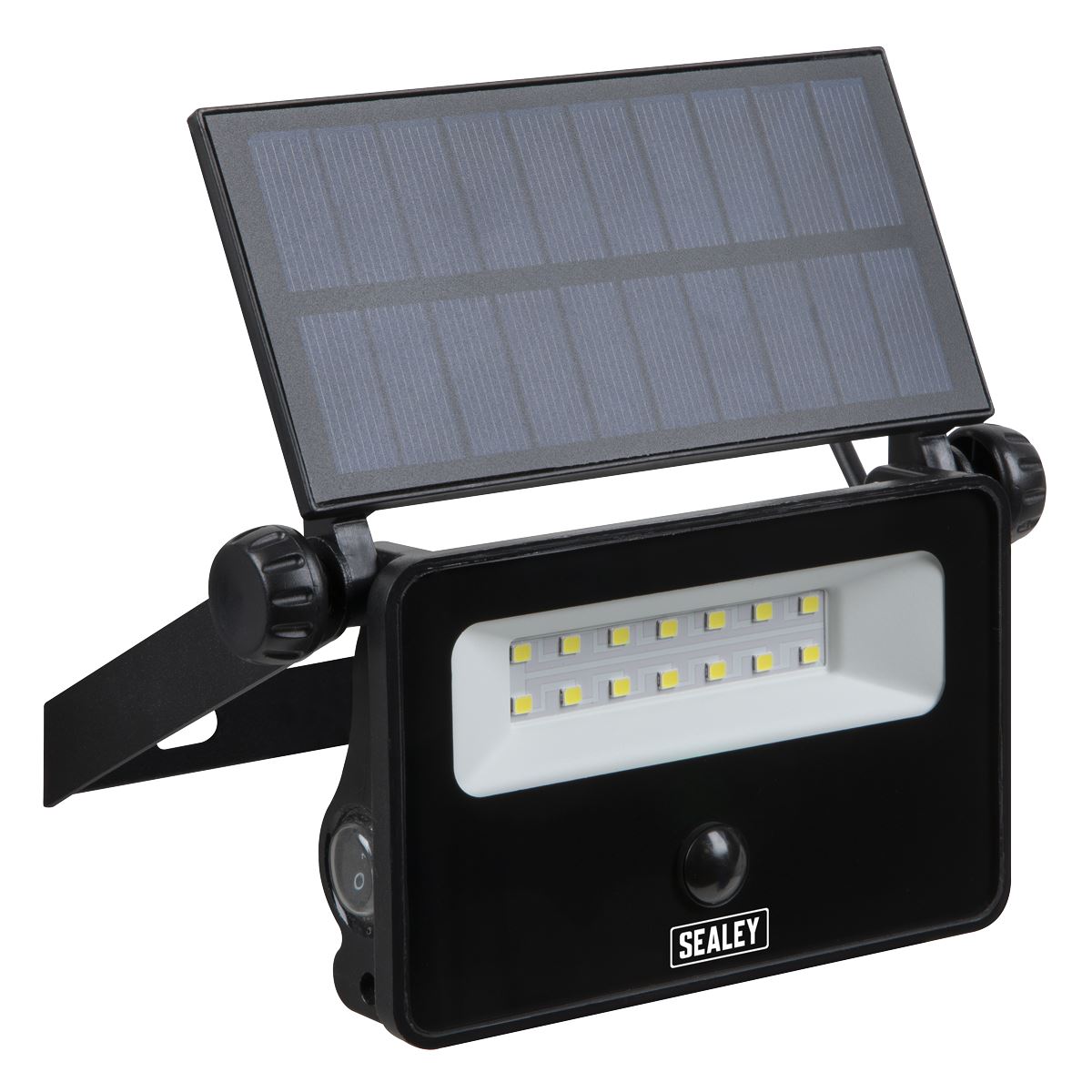 Sealey Extra-Slim Solar Floodlight with Wall Bracket 16W SMD LED LED16S
