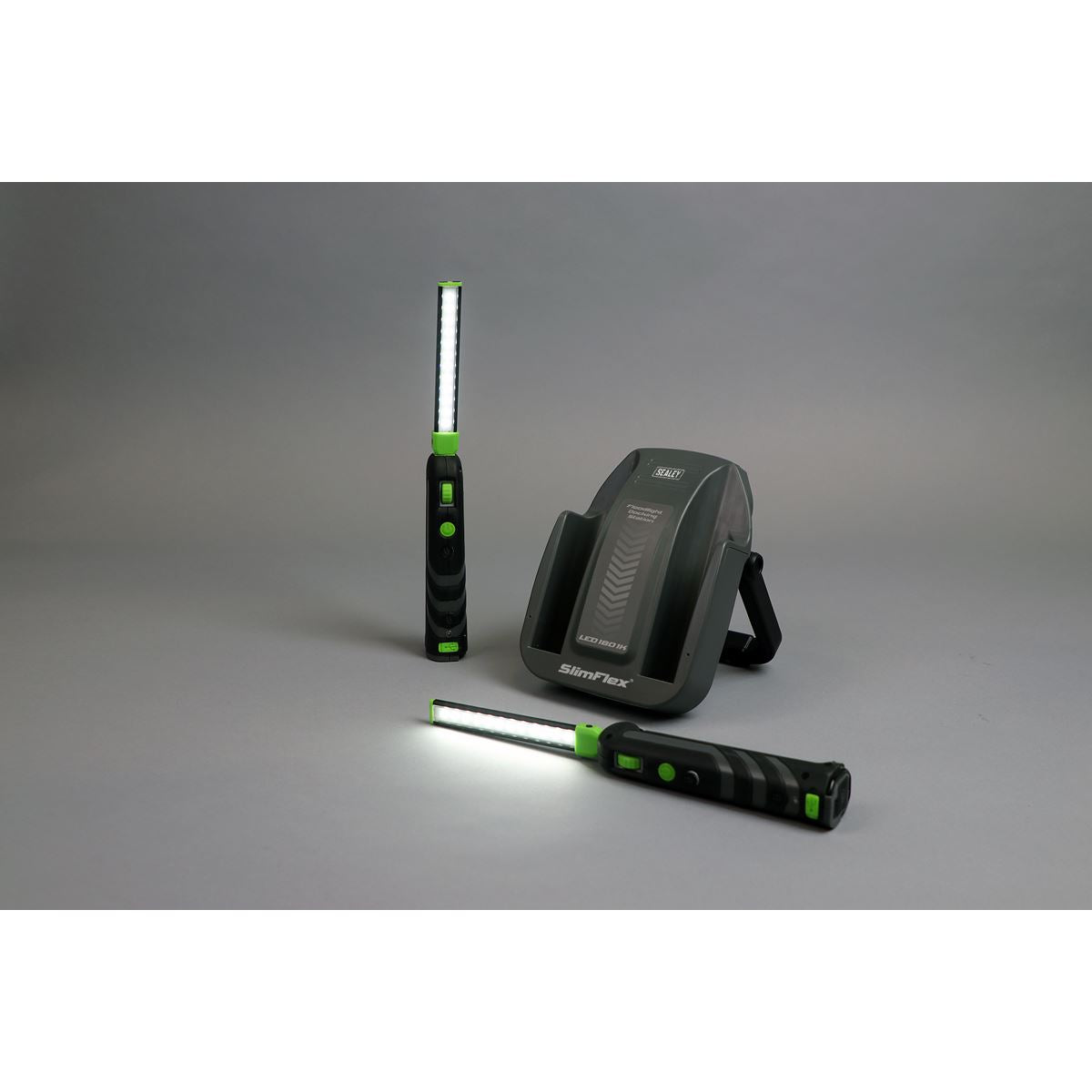Sealey Rechargeable Floodlight/Folding Inspection Light Docking Station Kit LED1801K