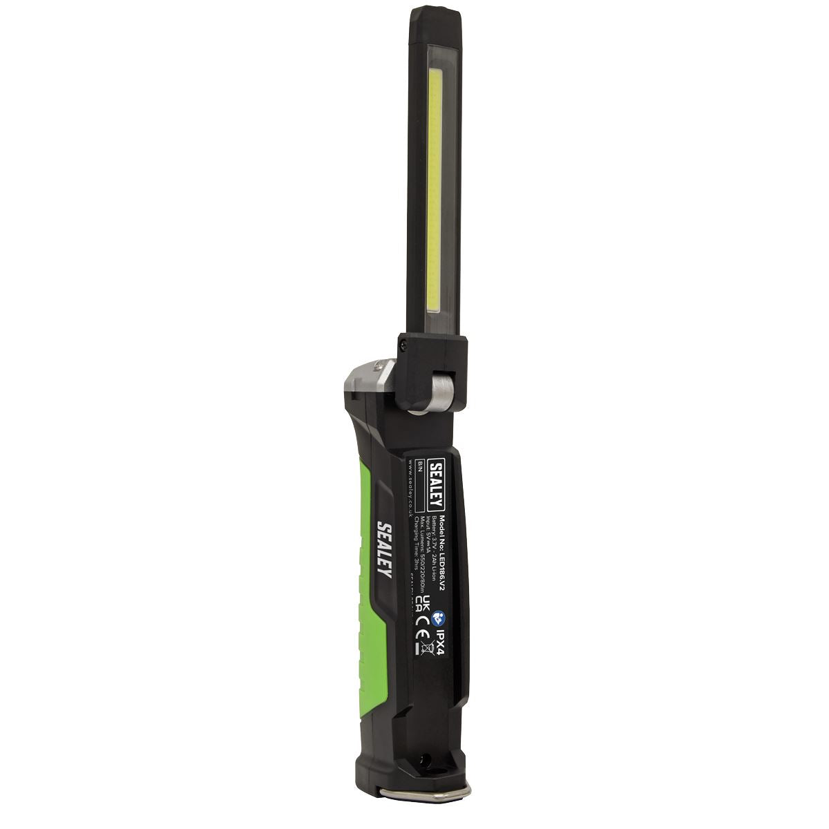 Sealey Rechargeable Slim Folding Inspection Light 6W COB LED & 1W SMD LED Lithium-ion LED186