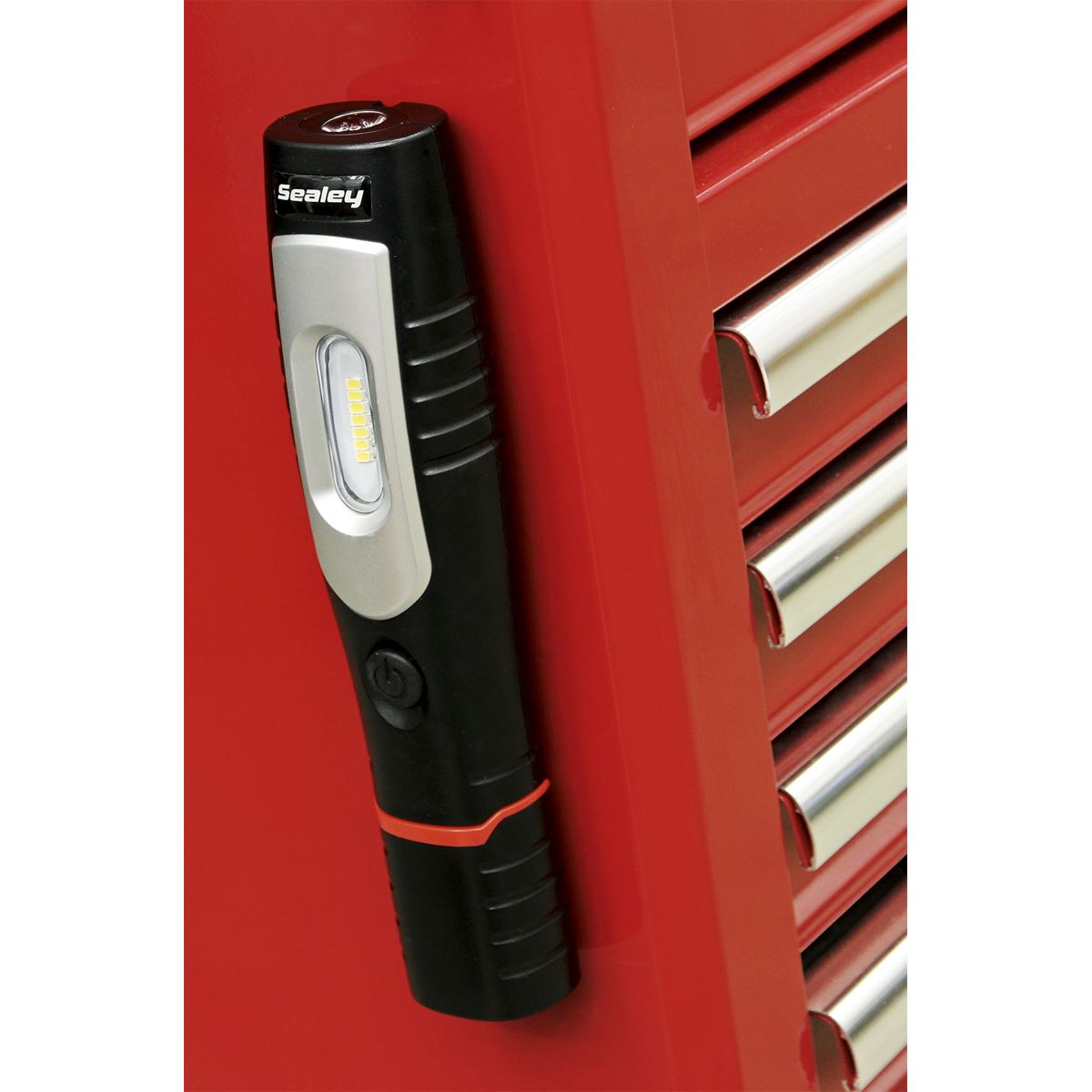 Sealey Rechargeable 360� Inspection Light 7 SMD & 3W SMD LED Black Lithium-ion LED3602