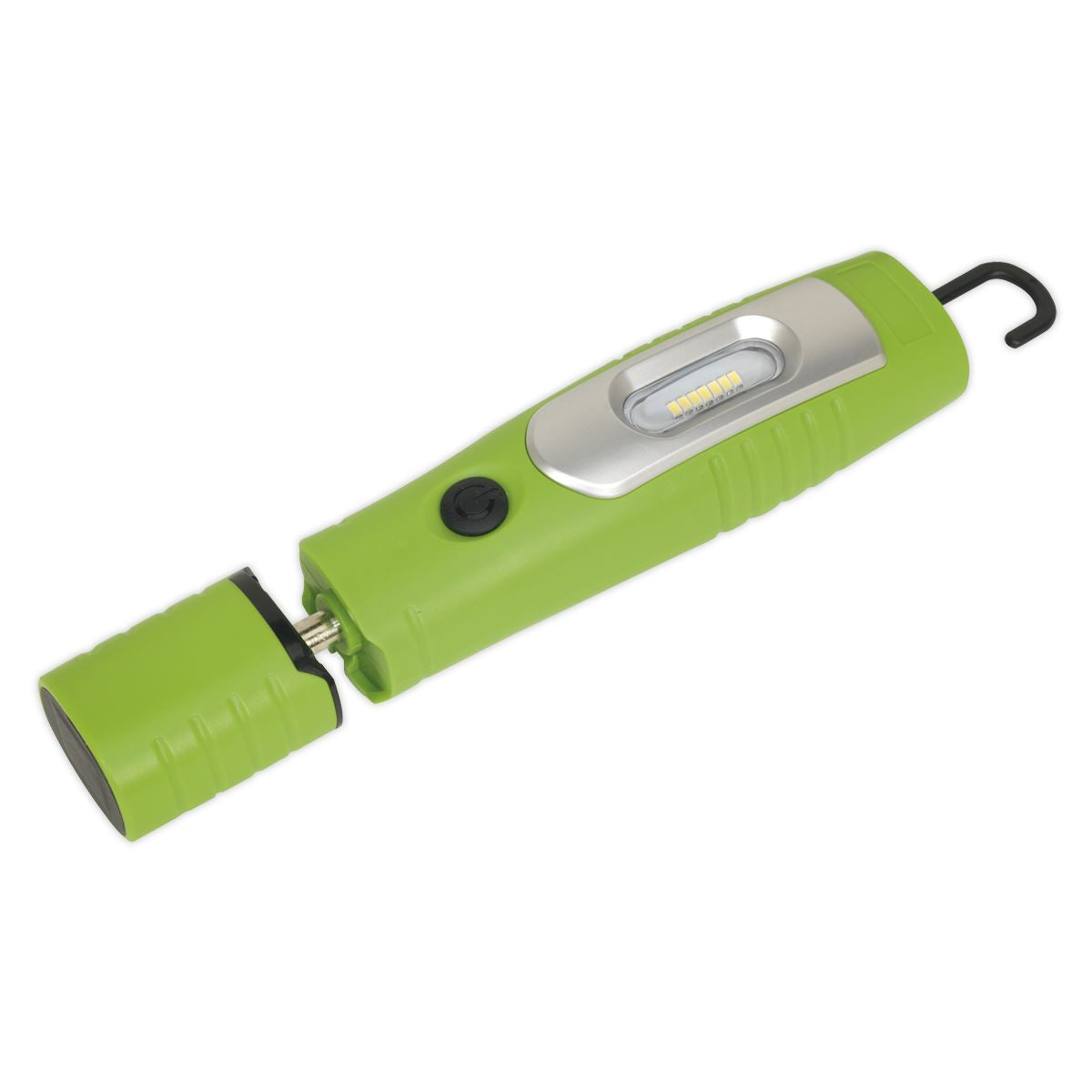 Sealey Rechargeable 360� Inspection Lamp 7 SMD & 3W SMD LED Green Lithium-ion LED3602G