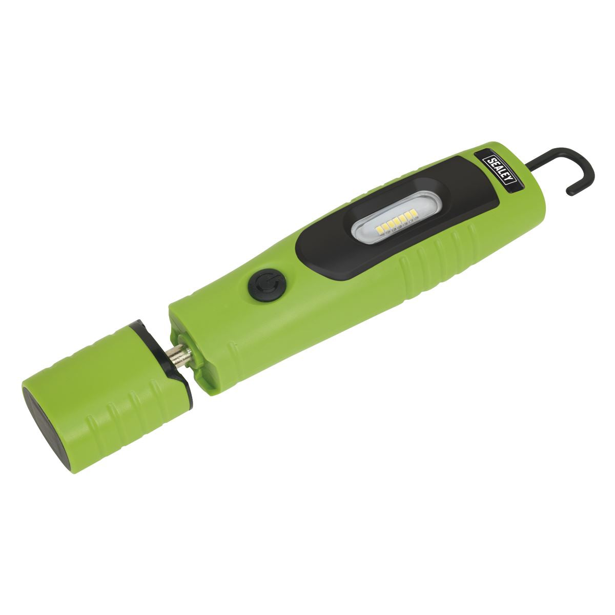 Sealey Rechargeable 360� Inspection Lamp 7 SMD & 3W SMD LED Green Lithium-ion LED3602G