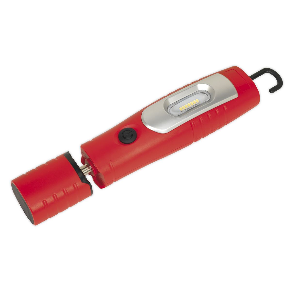 Sealey Rechargeable 360� Inspection Light 7 SMD & 3W SMD LED Red Lithium-ion LED3602R