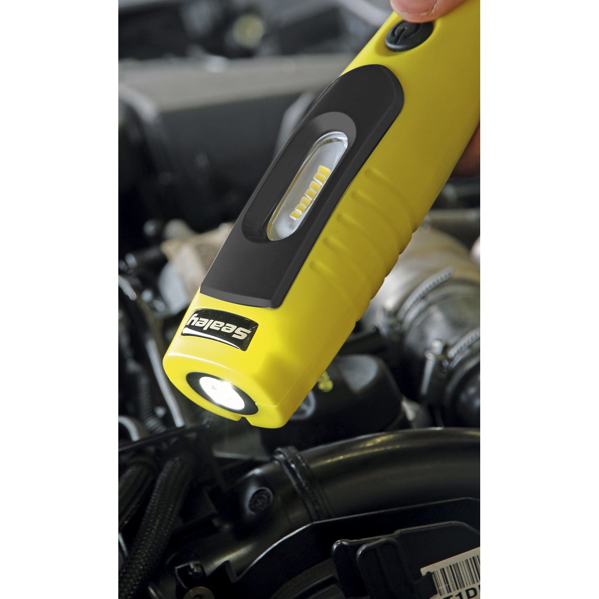 Sealey Rechargeable 360� Inspection Light 7 SMD & 3W SMD LED Yellow Lithium-ion LED3602Y