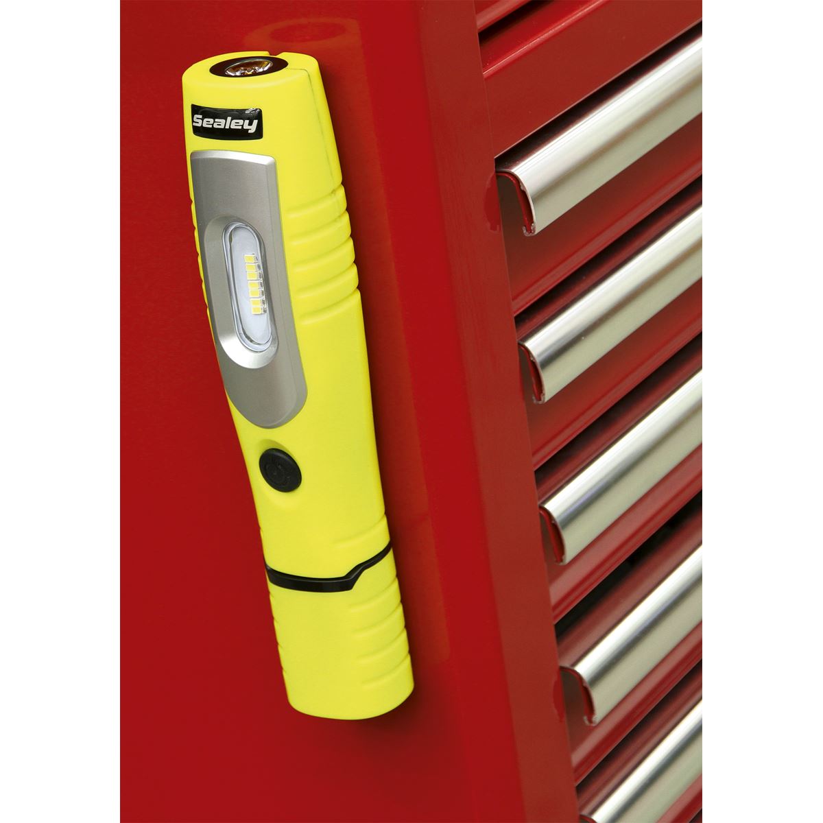 Sealey Rechargeable 360� Inspection Light 7 SMD & 3W SMD LED Yellow Lithium-ion LED3602Y