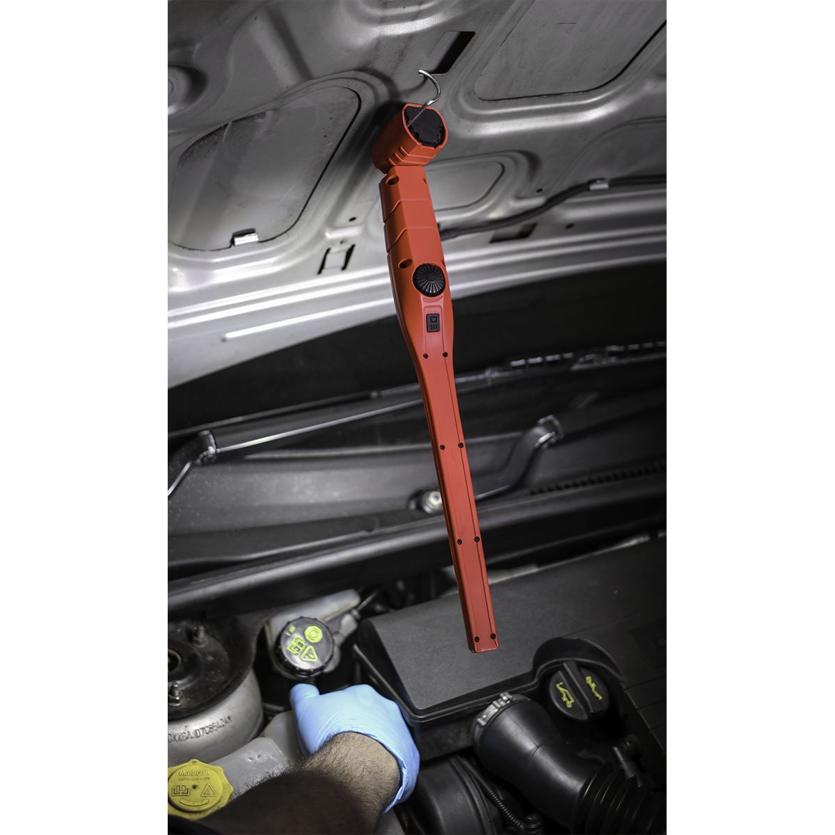 Sealey Rechargeable 360� Slim Inspection Light 8W & 1W SMD LED Red Lithium-ion LED3604R