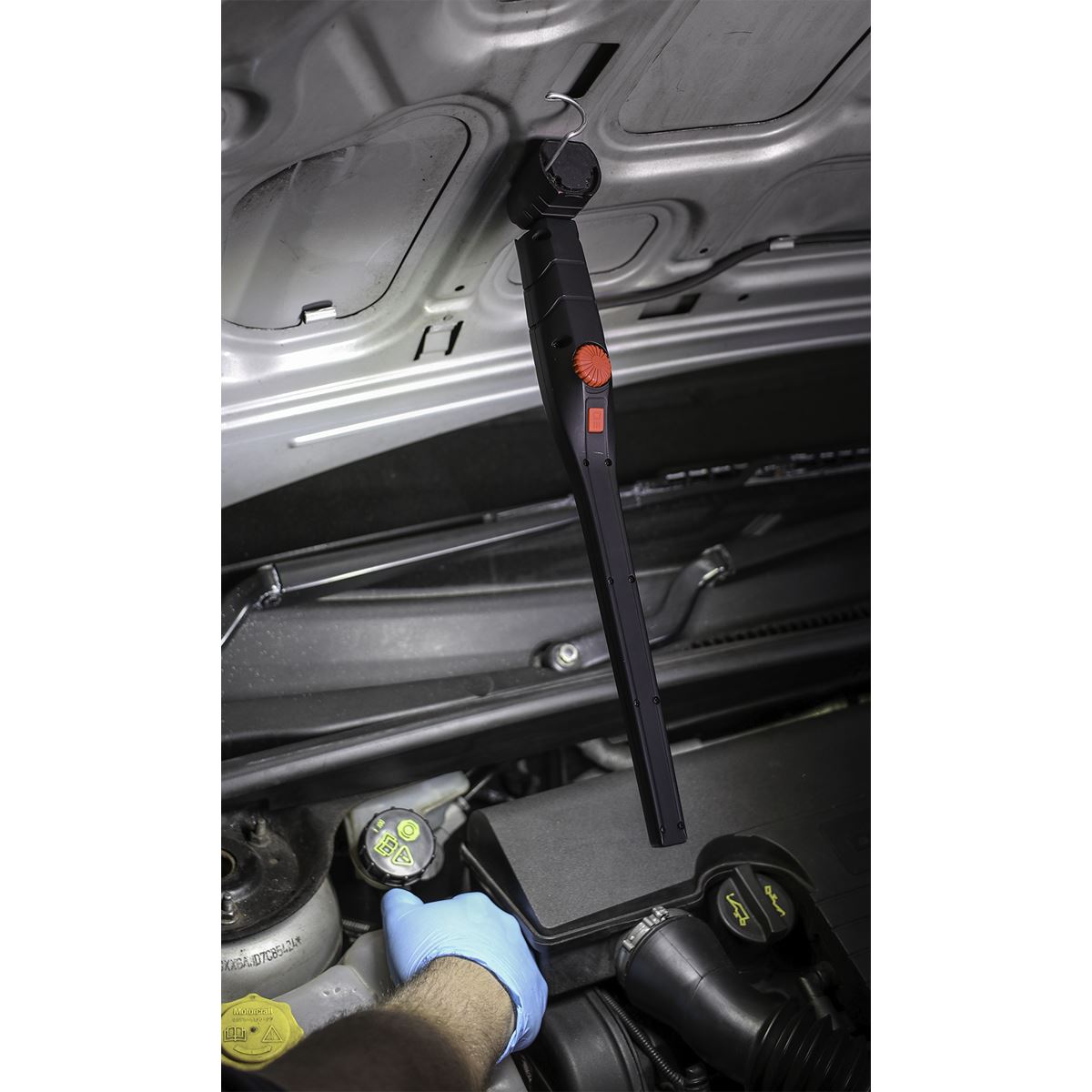 Sealey Rechargeable 360� Slim Inspection Light 8W & 1W SMD LED Black Lithium-ion LED3604