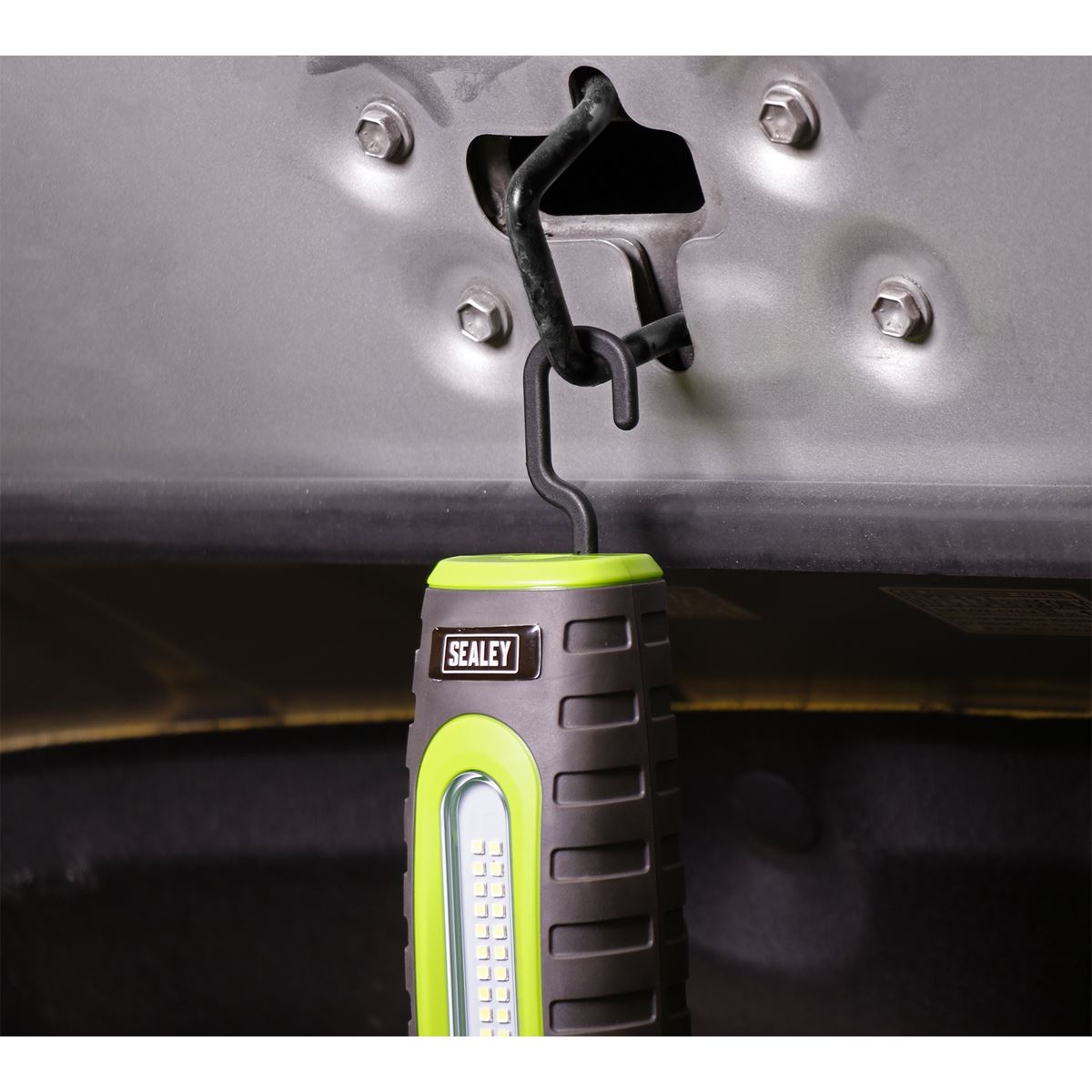 Sealey Rechargeable 360� Inspection Lamp 24 SMD & 3W SMD LED Green 2 x Lithium-ion LED3606G