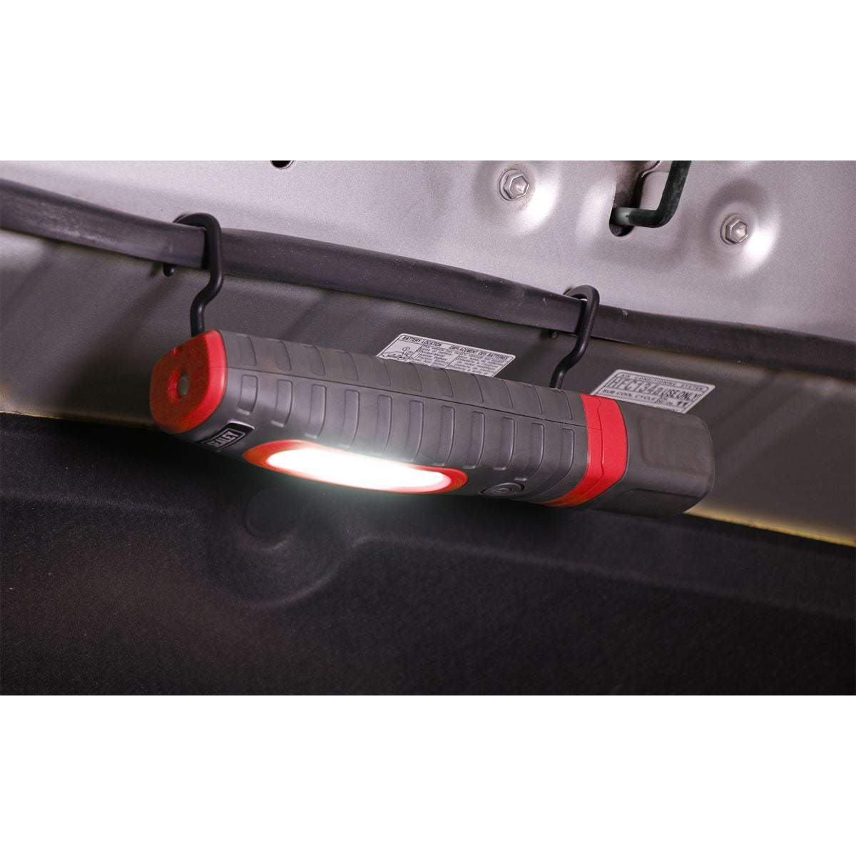Sealey Rechargeable 360� Inspection Light 24 SMD & 3W SMD LED Red 2 x Lithium-ion LED3606R