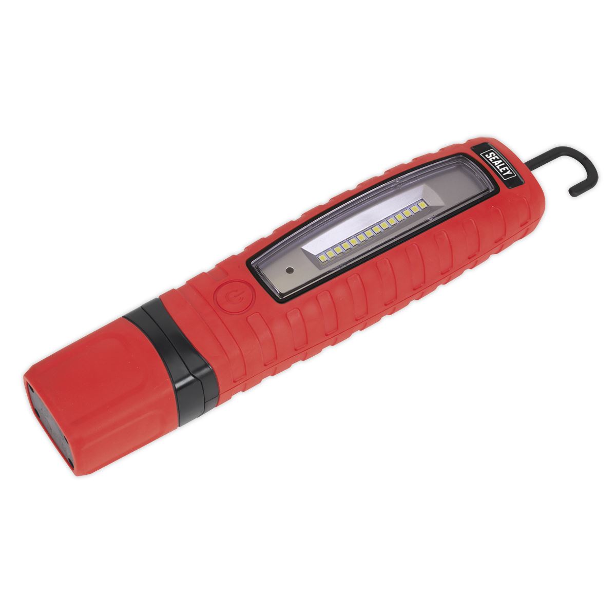 Sealey Rechargeable 360� Inspection Light 14 SMD & 3W SMD LED Red Lithium-ion LED360R
