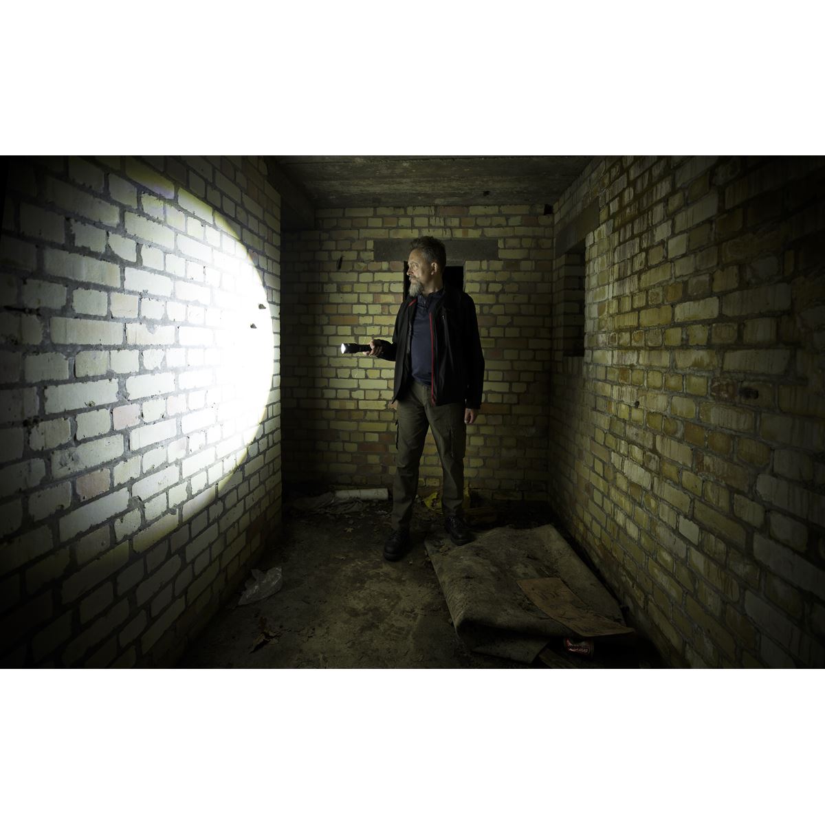 Sealey Aluminium Torch 60W COB LED Adjustable Focus Rechargeable with USB Port LED4494