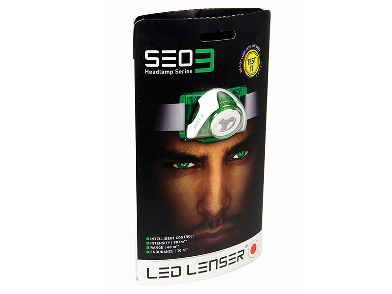 Ledlenser SEO3 LED Headlamp - Green (Test-It Pack) LED6103