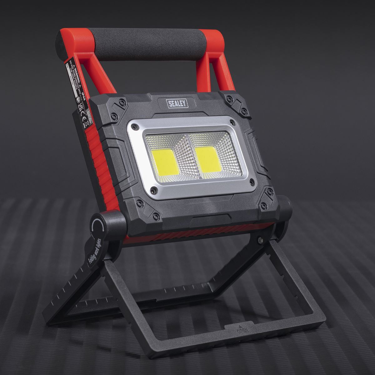 Sealey 15W COB LED Solar Powered Rechargeable Portable Floodlight LEDFL15WS