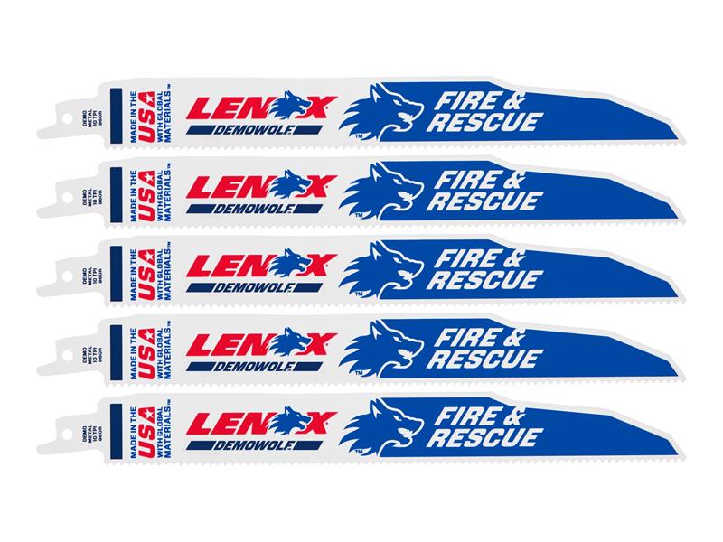 LENOX Reciprocating Saw Blade 229 x 25 x 1.6mm 18 TPI Pack 5 LEN20372960R