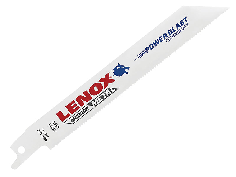 LENOX 20566-618R Metal Cutting Reciprocating Saw Blades 150mm 18 TPI (Pack 5) LEN618R