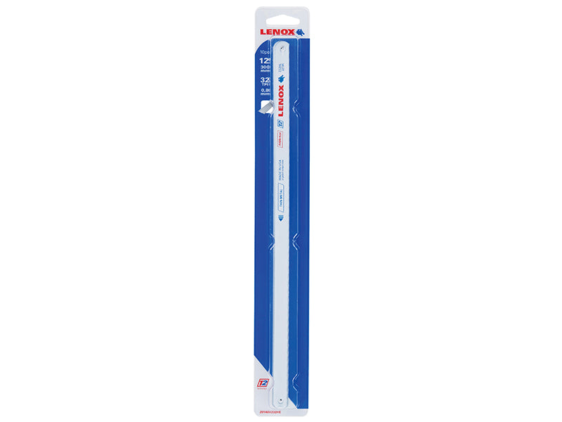 LENOX V232HE Bi-Metal Hacksaw Blades 300 x 13mm 32 TPI (Pack 10) LENV232HE