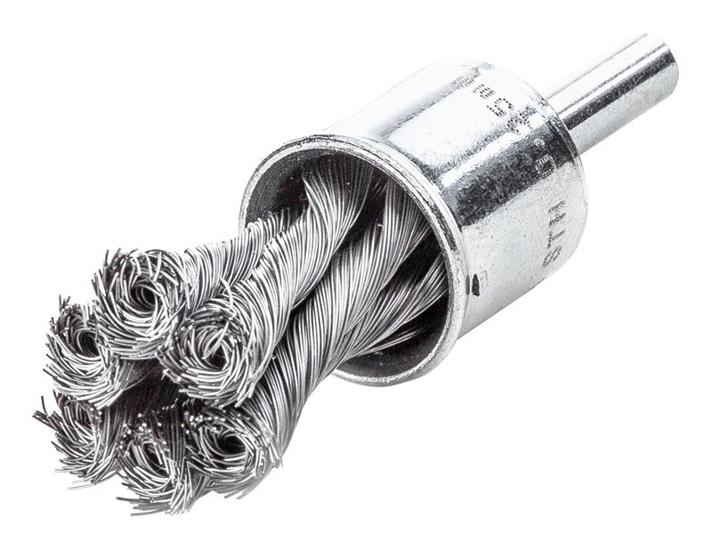 Lessmann Knot End Brush with Shank 19mm, 0.35 Steel Wire LES453278