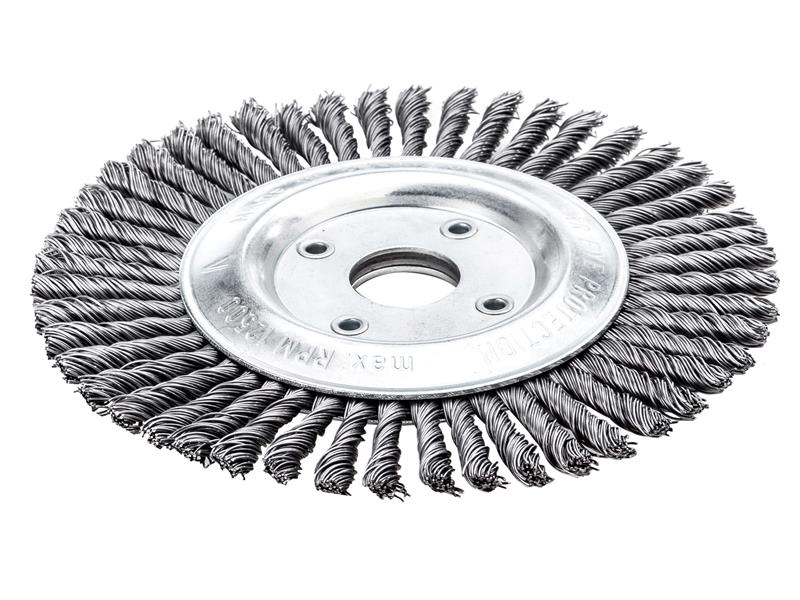 Lessmann Pipeline Brush 40 Knots 125 x 22.2mm Bore Steel Wire LES47320140
