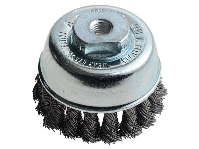 Lessmann Knot Cup Brush 65mm M10x2.0, 0.50 Steel Wire LES482214