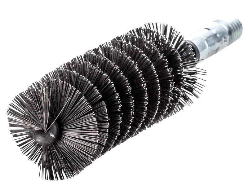Lessmann Threaded Tube Brush 30mm Steel Wire LES506130