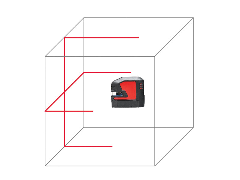Leica Geosystems Lino L2S-1 Red X Line Laser Starter Pack LGSL2S