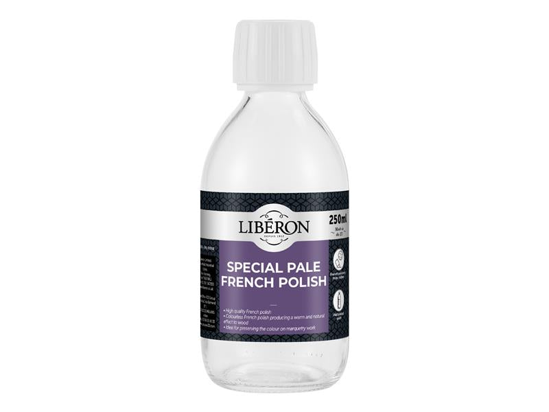 Liberon Special Pale French Polish 250ml for lighter colour woods LIBFP250N
