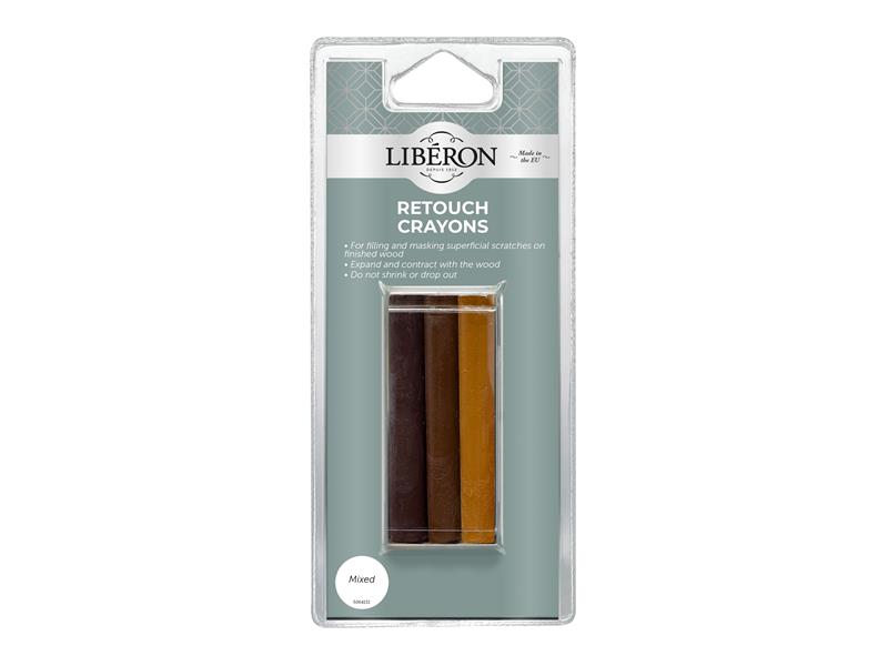 Liberon Retouch Crayons Mixed (3 Pack) LIBRCAN