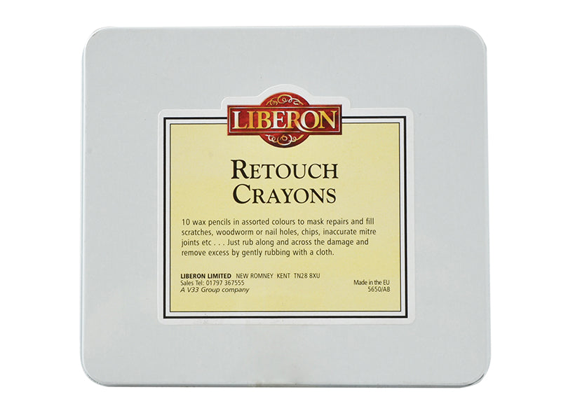 Liberon Retouch Crayons Assorted x 10 LIBRCAP10