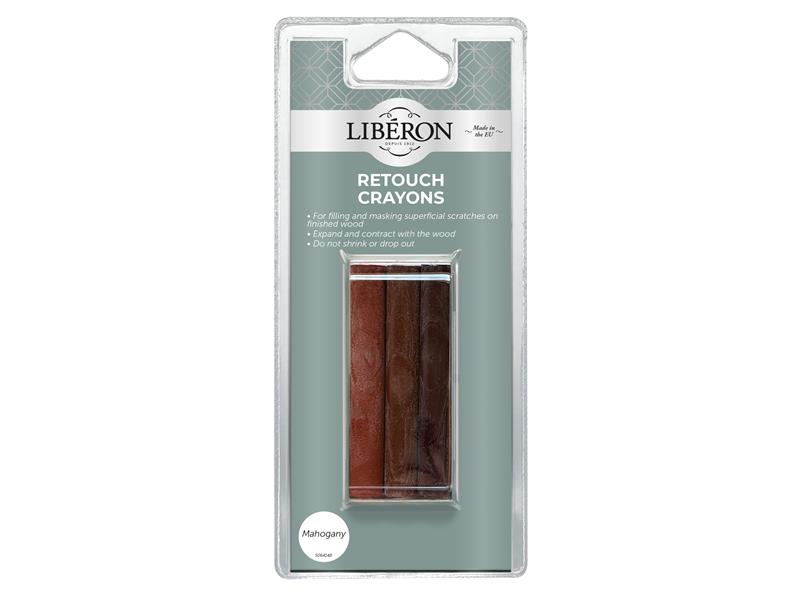 Liberon Retouch Crayons Mahogany (3 Pack) LIBRCMN