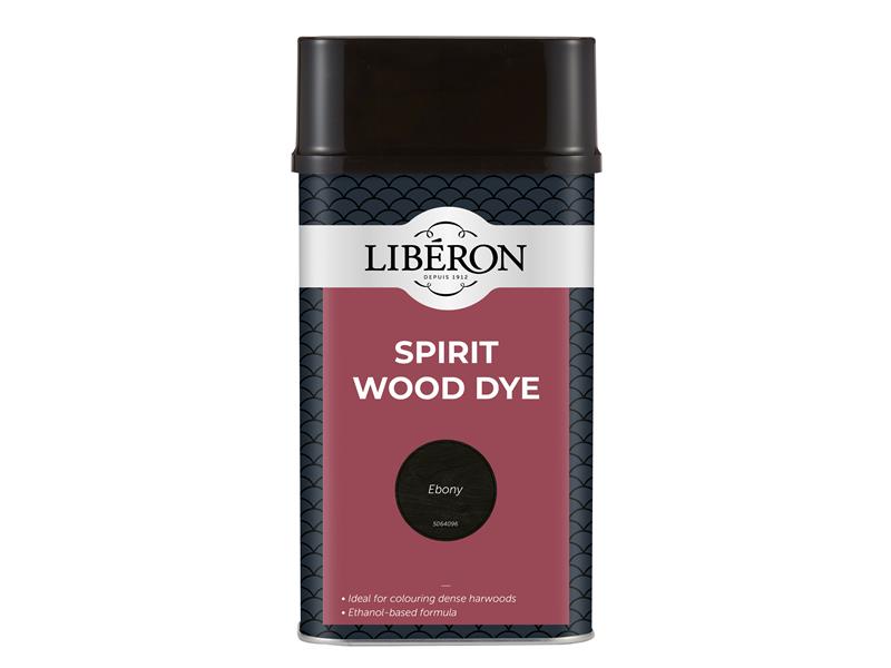 Liberon Spirit Wood Dye Ebony 1 litre LIBSDE1LN