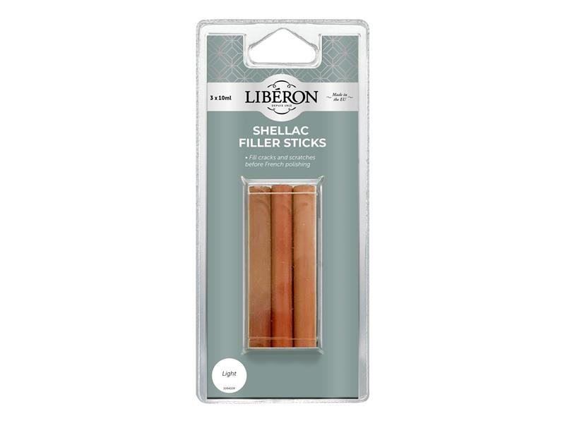 Liberon Shellac Filler Sticks Light (3 Pack) LIBSFSLN