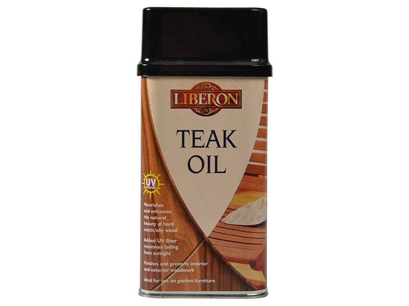 Liberon Teak Oil with UV Filters 250ml LIBTOUV250