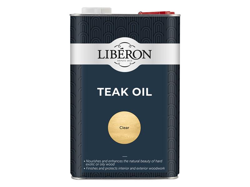 Liberon Teak Oil 5 litre For Teak Rosewood And Iroko etc LIBTOUV5LN