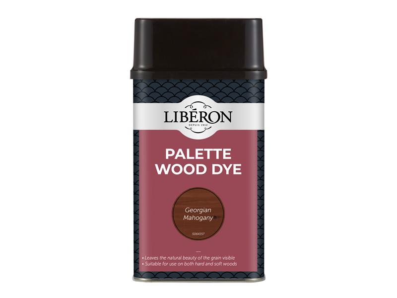 Liberon Palette Wood Dye Georgian Mahogany 500ml LIBWDPGM500N