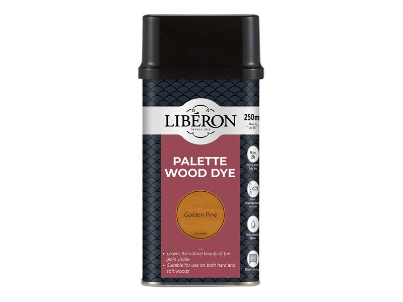 Liberon Palette Wood Dye Golden Pine 250ml LIBWDPGP250N