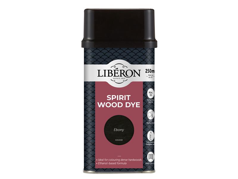 Liberon Spirit Wood Dye Ebony 250ml LIBWDSE250N