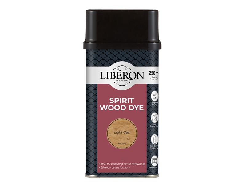 Liberon Spirit Wood Dye Light Oak 250ml LIBWDSLO250