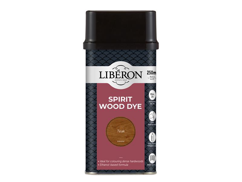 Liberon Spirit Wood Dye Teak 250ml LIBWDST250N