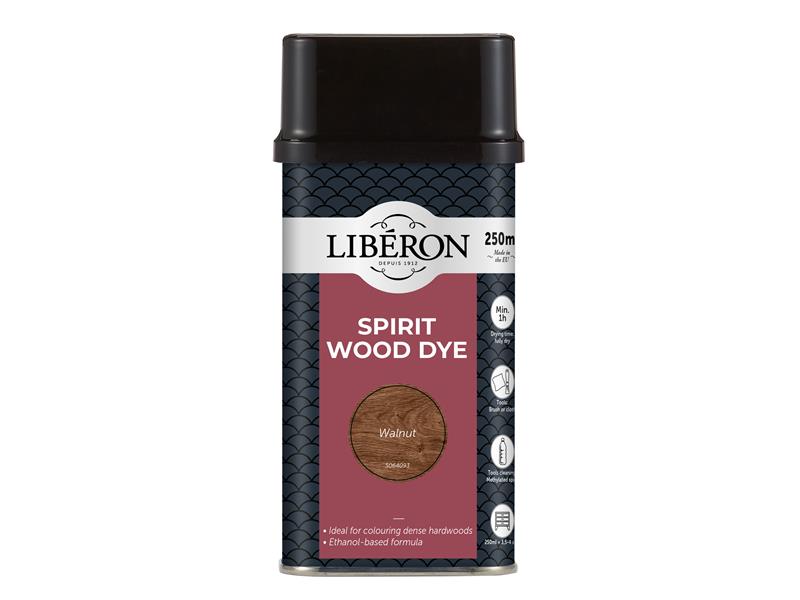 Liberon Spirit Wood Dye Walnut 250ml Easy To Apply LIBWDSW250N