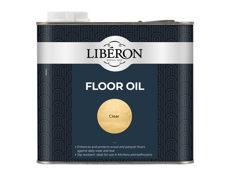 Liberon Floor Oil Clear 2.5 litre For Untreated Real Wooden Floors LIBWFO25LN