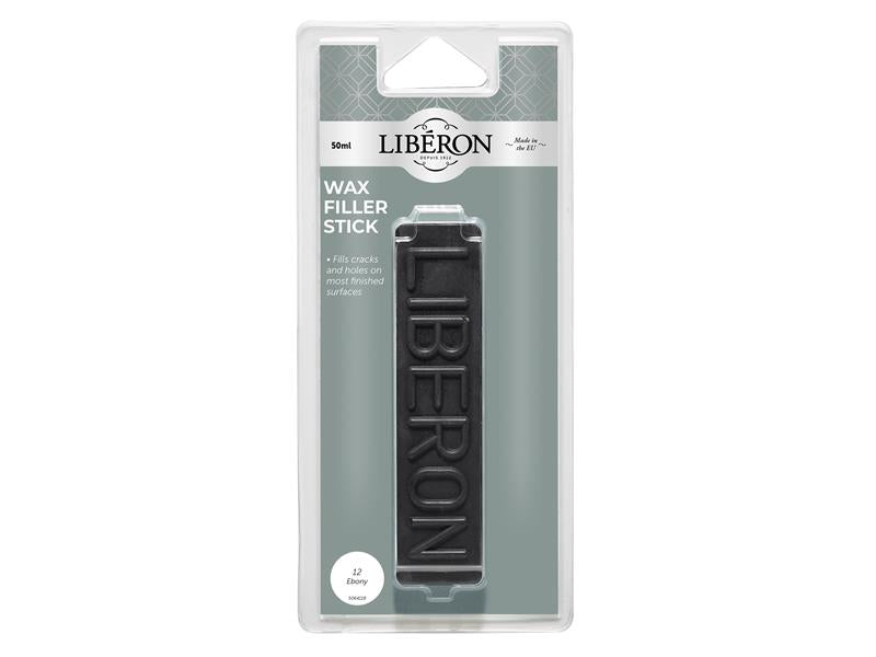 Liberon Wax Filler Stick 12 Ebony 50g For interior use LIBWFSEN