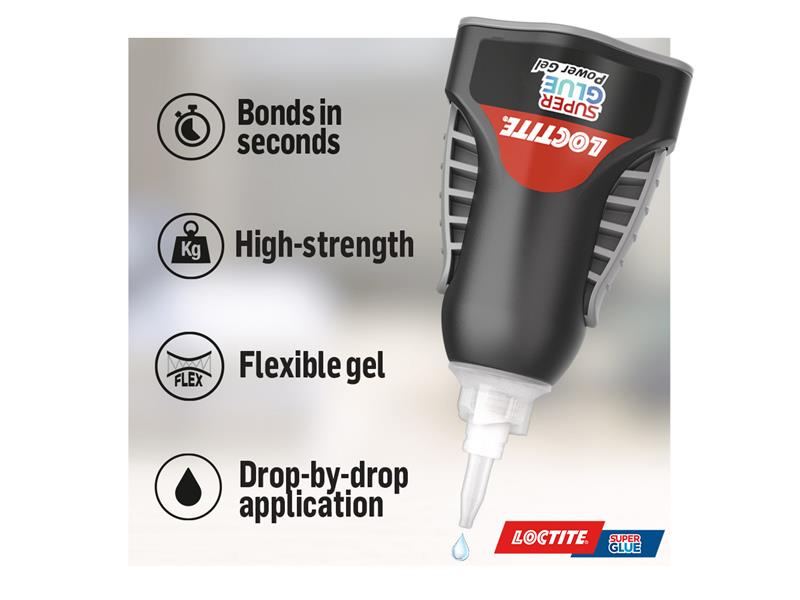 Loctite Super Glue Power Flex Control, Gel Bottle 4g LOCSGGC4GNR