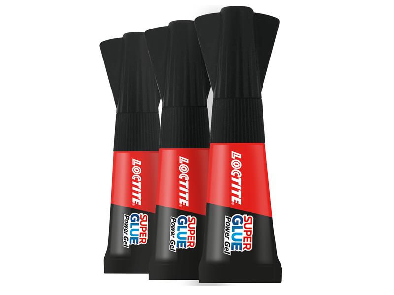 Loctite Super Glue-3 Power Gel, Tube 3 x 1g LOCSGGP1GNR