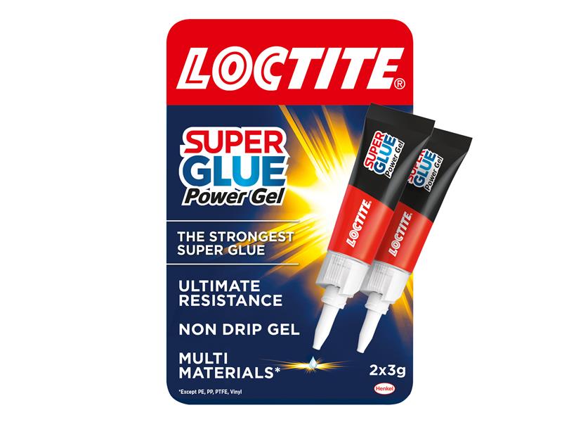 Loctite Super Glue Power Gel, Tube 2 x 3g LOCSGGPD3GNR