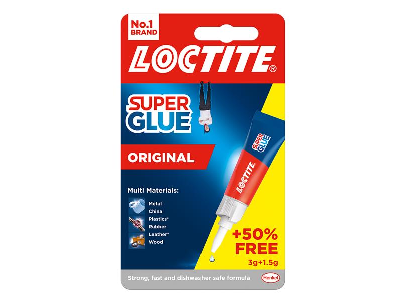 Loctite Super Glue Liquid, Tube 3g + 50% Free LOCSGL3GAVNR